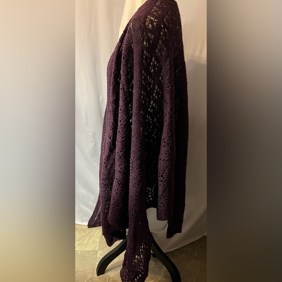 Shetland wool purple wrap. - Picture 6 of 12